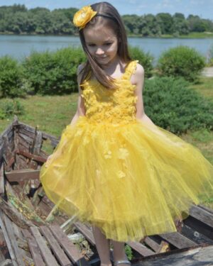 Детска рокля от 3д дантела